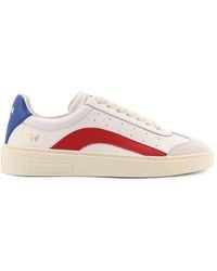 DSquared² - Low-Top Leather Sneakers Riders - Lyst