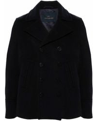 Paul & Shark - Peacoat Re-Wool With Moon Badge - Lyst