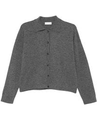Roberto Collina - Wool Cardigan With Polo Collar - Lyst