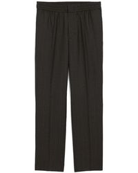 Ami Paris - Virgin Wool Tapered Trousers - Lyst