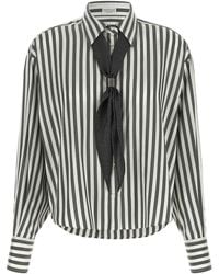 Brunello Cucinelli - Shirt With Scarf - Lyst