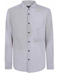 Ziggy Chen - Small Collar Pocket Shirt - Lyst