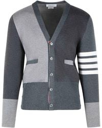 Thom Browne - Fun Mix Merino Wool Cardigan - Lyst