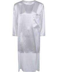 DARKPARK - Tara Satin Asymmetric Shirt - Lyst