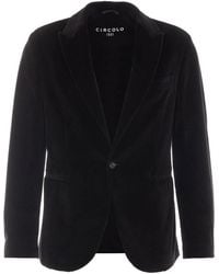 Circolo 1901 - Velvet Single Breasted Button Jacket - Lyst