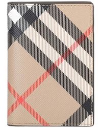 Burberry - Nova Check Bi-Fold Wallet - Lyst