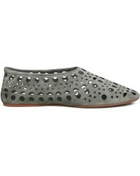 Alaïa - Vienne Suede Slippers - Lyst