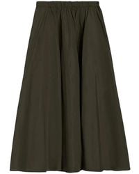 Aspesi - Pleat-Detail Midi Skirt - Lyst
