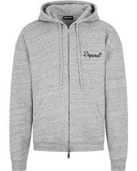 DSquared² - Signature Relax Fit Zipped Hoodie - Lyst