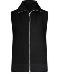 Maison Margiela - Ribbed Knit Zip-Up Vest - Lyst