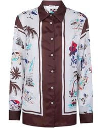 P.A.R.O.S.H. - Scard Foulard Print Shirt - Lyst
