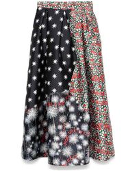 ALESSANDRO ENRIQUEZ - Print Maxi Skirt - Lyst