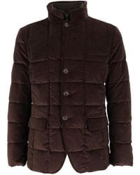 Fay - Quilted Short Coat With High Collar - Lyst