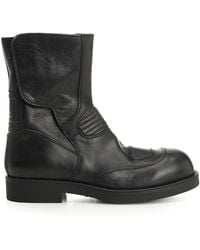 MM6 by Maison Margiela - Leather Ankle Boots - Lyst