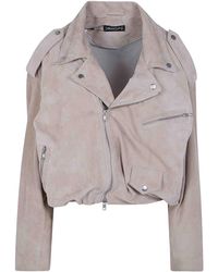DR. HOPE - Suede Bikers Jacket - Lyst