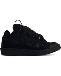 Lanvin - Curb Leather Blend Sneakers - Lyst