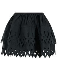 Blumarine - Cut-out Mini Skirt - Lyst