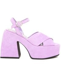 NODALETO - Bulla Joni Suede Sandals - Lyst