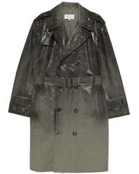Maison Margiela - Trench Gradient Coated Cotton - Lyst