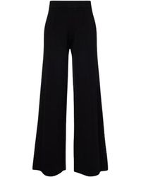 Max Mara - Viscose Crepe Yarn Trousers - Lyst