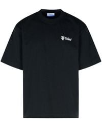 Off-White c/o Virgil Abloh - Script Skate Cotton T-Shirt - Lyst