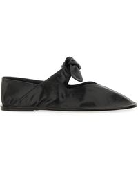 Hereu - Luxurious Leather Ballerina Flats - Lyst