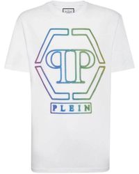 Philipp Plein - Embroidered Round-neck T-shirt - Lyst