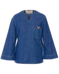 Valentino Garavani - Denim Shirt - Lyst