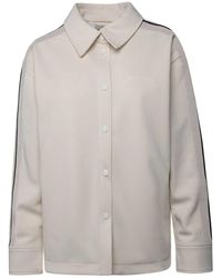 Palm Angels - Ivory Polyester Sweatshirt - Lyst