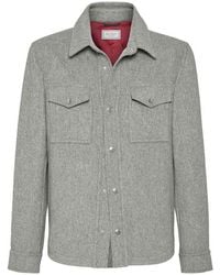Brunello Cucinelli - Jacket With Shirt Style Pocket - Lyst