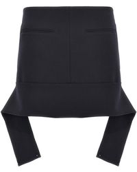 Courreges - Reversed Belt Mini Skirt - Lyst