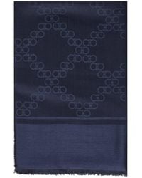 Ferragamo - Gancini Silk And Wool Stole - Lyst