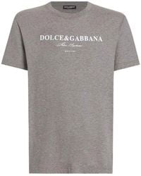 Dolce & Gabbana - Logo Cotton T-Shirt - Lyst