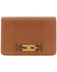 Elisabetta Franchi - Lizard Print Crossbody Bag - Lyst