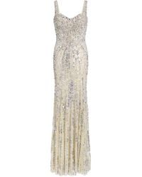 Jenny Packham - Long Ivory Da Vinci Dress - Lyst
