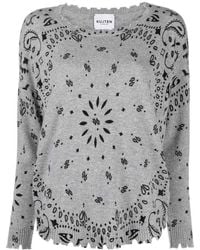 Kujten - Mela Bandana Pure Cashmere Sweater - Lyst