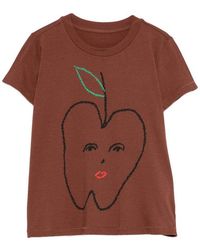 MM6 by Maison Margiela - Cotton Crew-Neck T-Shirt - Lyst