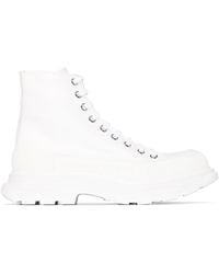 McQueen - Canvas Tread Slick Canvas Boots - Lyst