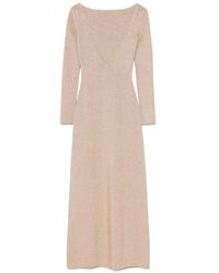 Max Mara - Slim-Fit Viscose And Lurex Dress By - Lyst