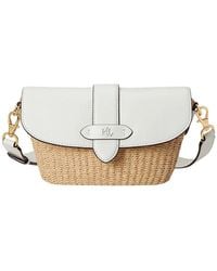 Ralph Lauren - Lynden-Shoulder Bag-Small-Wvn Straw/Ntrl Smth - Lyst