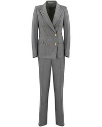 Tagliatore - Gray Pinstripe T-paris Suit - Lyst