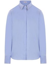 Brunello Cucinelli - Stretch Poplin Shirt With Monili - Lyst