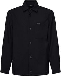 Fay - Wool Canvas Shirt Jacket - Lyst