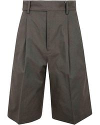 Yohji Yamamoto - R-4Tuck Short Pants - Lyst