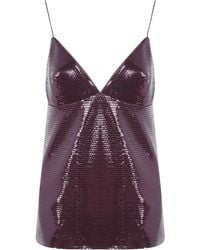Alberta Ferretti - Paillettes Su Jersey Top - Lyst