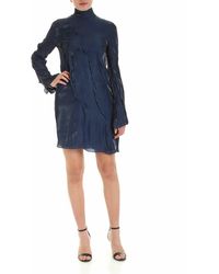 KENZO - Wave Long-Sleeves Dress - Lyst