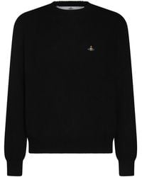 Vivienne Westwood - Cotton Crewneck Sweater - Lyst