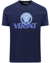 Versace - Jersey Cotton T-shirt With Iconic Print - Lyst