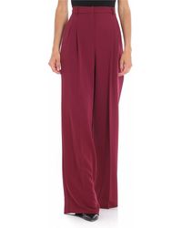 Vivetta - Giorgione Burgundy Palazzo Trousers - Lyst
