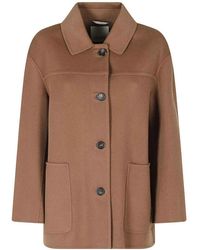 Max Mara - 'S Smmgiugno Button-Up Coat - Lyst